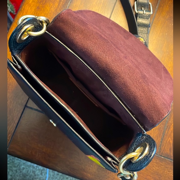 Coach X Jean Michel Basquiat Kleo Shoulder Bag 17, small, black bag - Picture 4 of 5